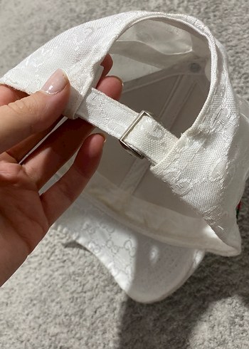 Beyaz Gucci Logolu Erkek Şapka - Görsel 2