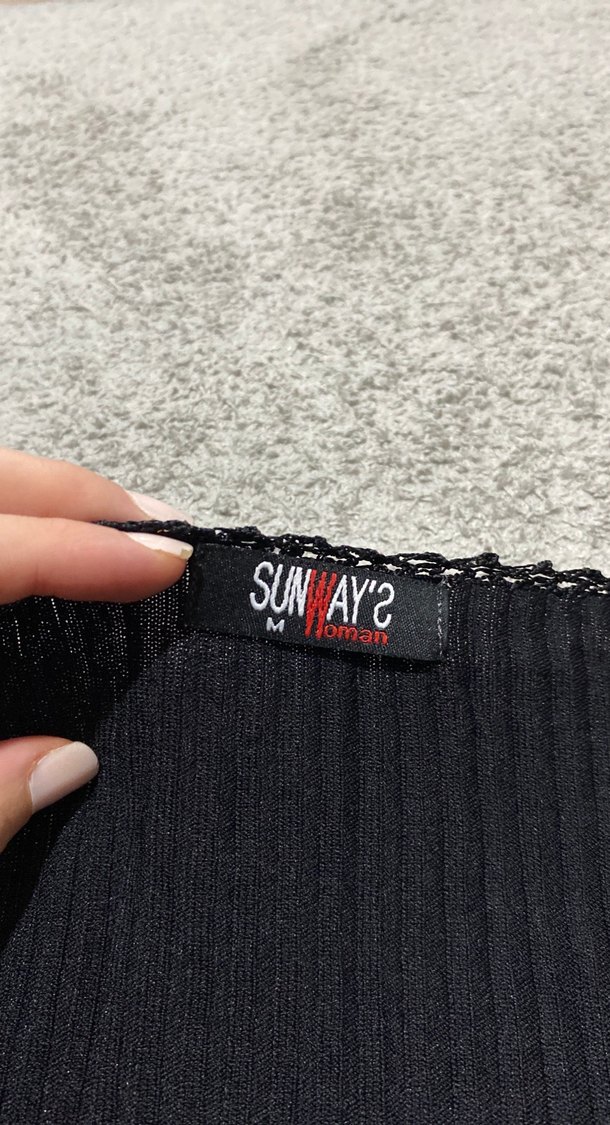 Siyah V Yaka Uzun Kollu Triko Hırka - Görsel 5