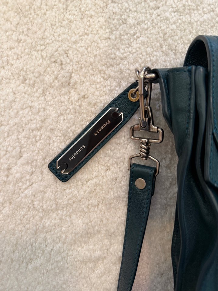 Pronza vintage Gri Deri Tokalı Kadın Çanta - Görsel 3