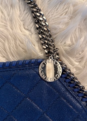 Stella Mccartney ikonik lacivert gunluk canta - Görsel 3