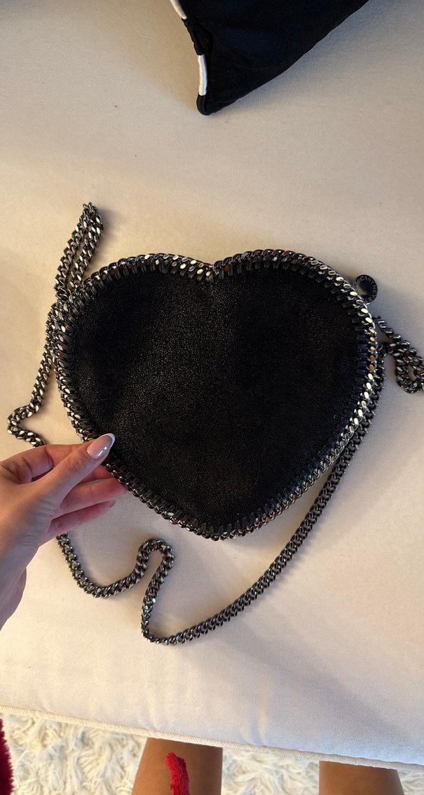 Stella Mccartney kalp seklinde capraz canta - Görsel 2