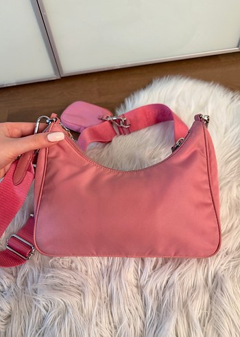 Prada pembe çanta - Görsel 6