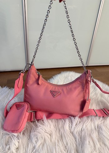 Prada pembe çanta - Görsel 5