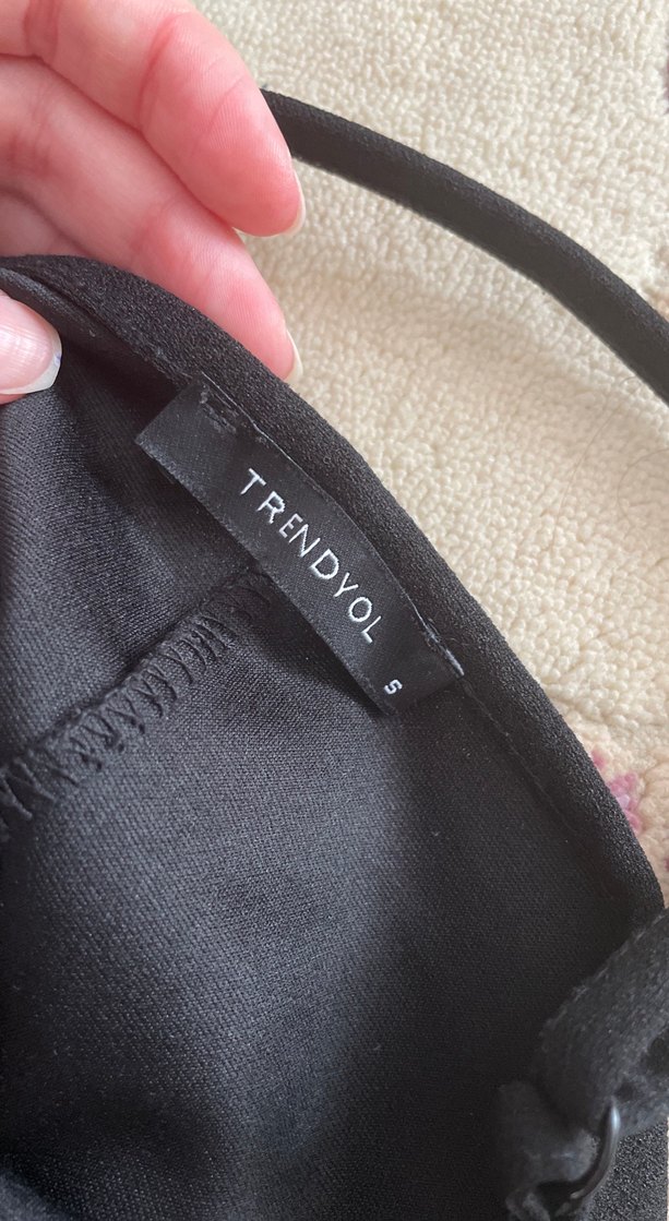 Siyah Straplez Uzun Kadın Elbise - Görsel 2