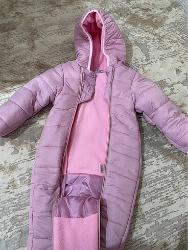 9-12 Ay Beden pembe Renk Hellobaby astronot tulum