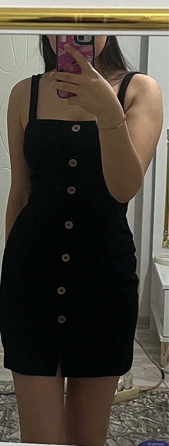 Pull and Bear Pull&bear siyah kısa elbise