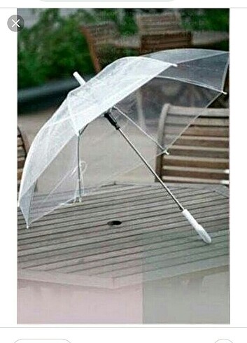  Beden beyaz Renk Şeffaf şemsiye unisex 