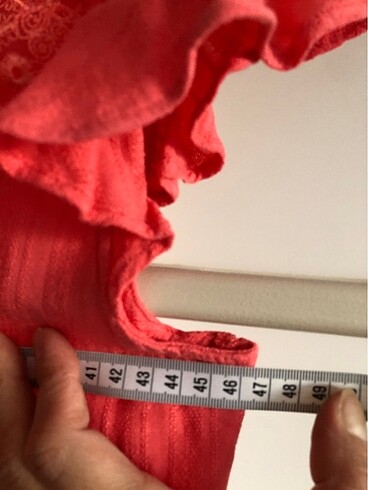 Pamuklu kumaş bluz - Görsel 6