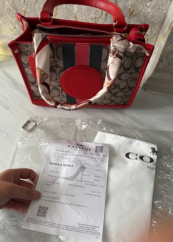 Kırmızı Baskılı Kadın El Çantası - Görsel 4