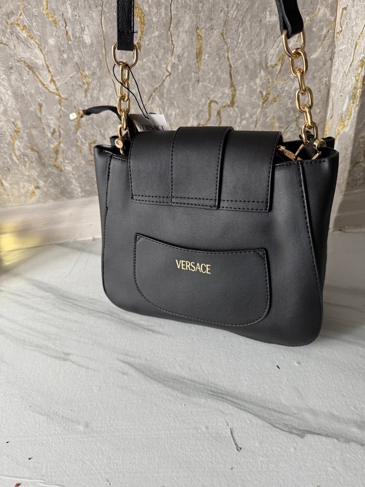 Versace Jeans Couture Siyah Deri Kadın Çanta - Görsel 2