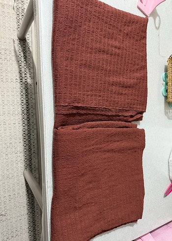 Kahverengi Kadın Örme kumaş - Görsel 7