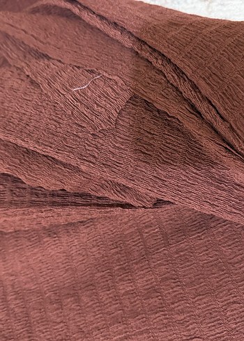 Kahverengi Kadın Örme kumaş - Görsel 3