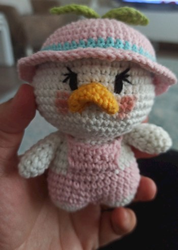 Diğer Pembe Pastel Örgü Peluş Oyuncak