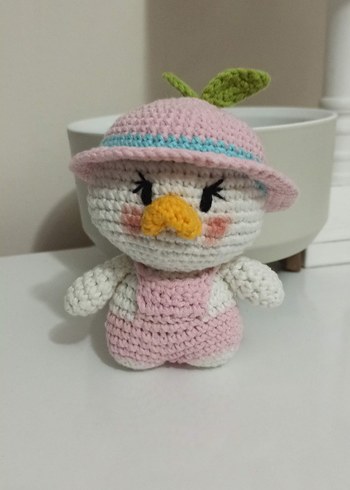 Pembe Pastel Örgü Peluş Oyuncak