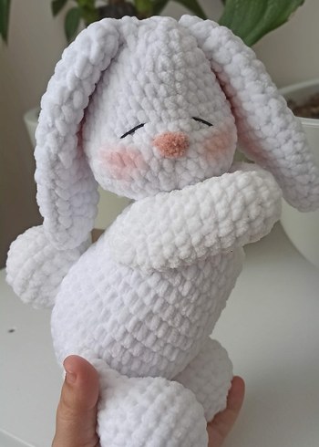 Diğer Beyaz Peluş Oyuncak Tavşan