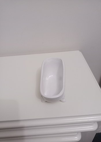 Beyaz Küçük Küvet Şeklinde Banyo sabunluk - Görsel 4