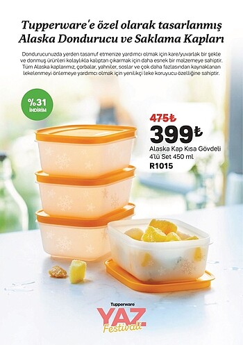 Tupperware 4 lü Alaska