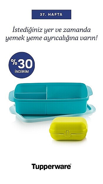 Tupperware beslenme seti ikili