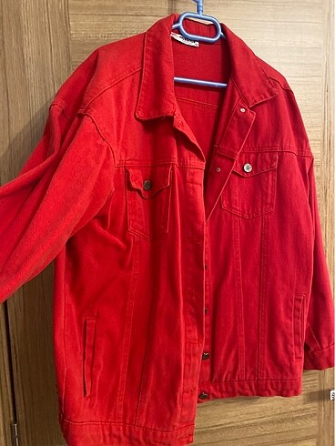 Diğer Kırmızı kot ceket