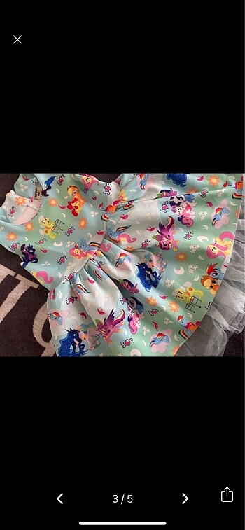 8 Yaş Beden My little pony elbise