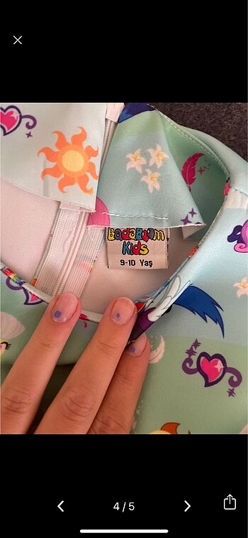 8 Yaş Beden çeşitli Renk My little pony elbise