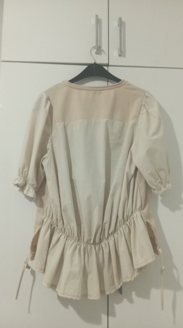 Bej Baskılı Kız Çocuk Tişörtü - Görsel 4