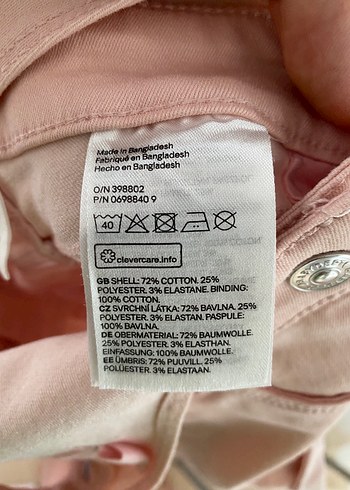 Kız Çocuk H&M Pembe Salopet - Görsel 5