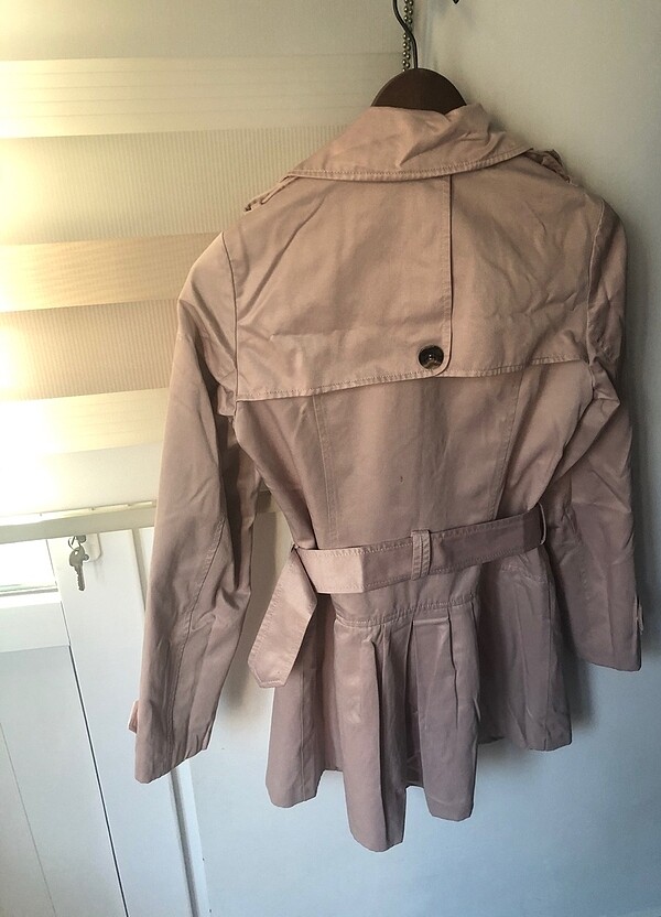 Koton Pudra Trençkot - Görsel 4
