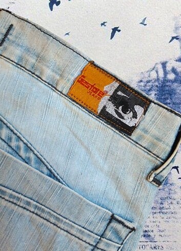 s Beden mavi Renk Y2k Vintage 90s İspanyol Paça Jeans