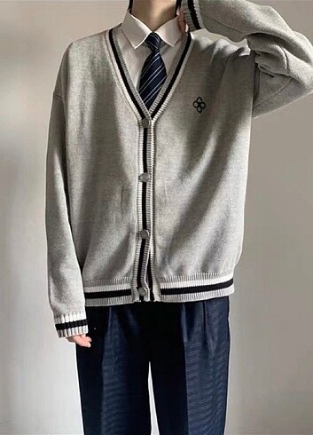Kore Tarzı Unisex Hırka 