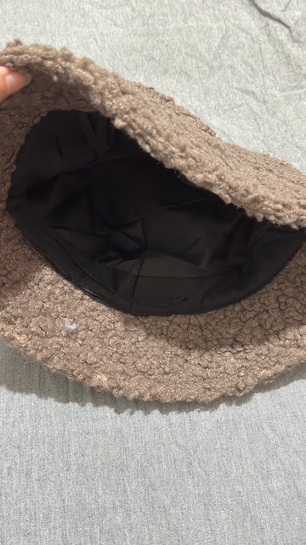 Kahverengi Kadın Peluş Şapka - Görsel 2