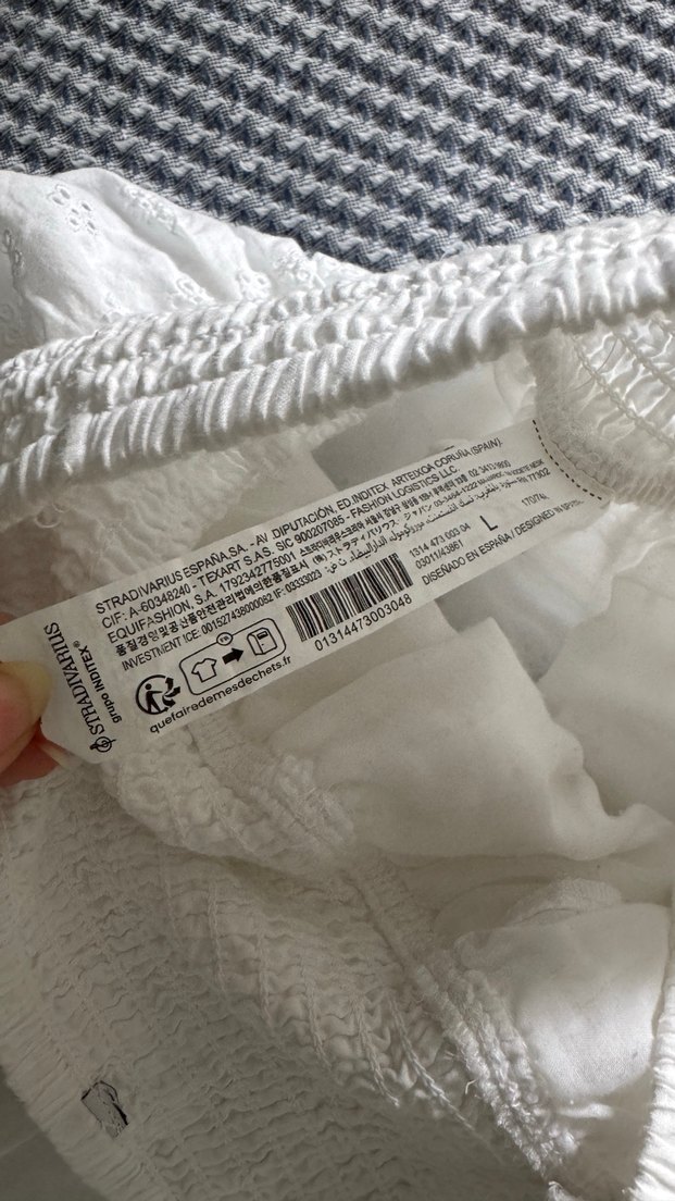 Nakış Detaylı Beyaz Mini Etek - Görsel 3