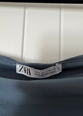 Uzun Drapeli Lacivert Kadın Elbise - Görsel 4