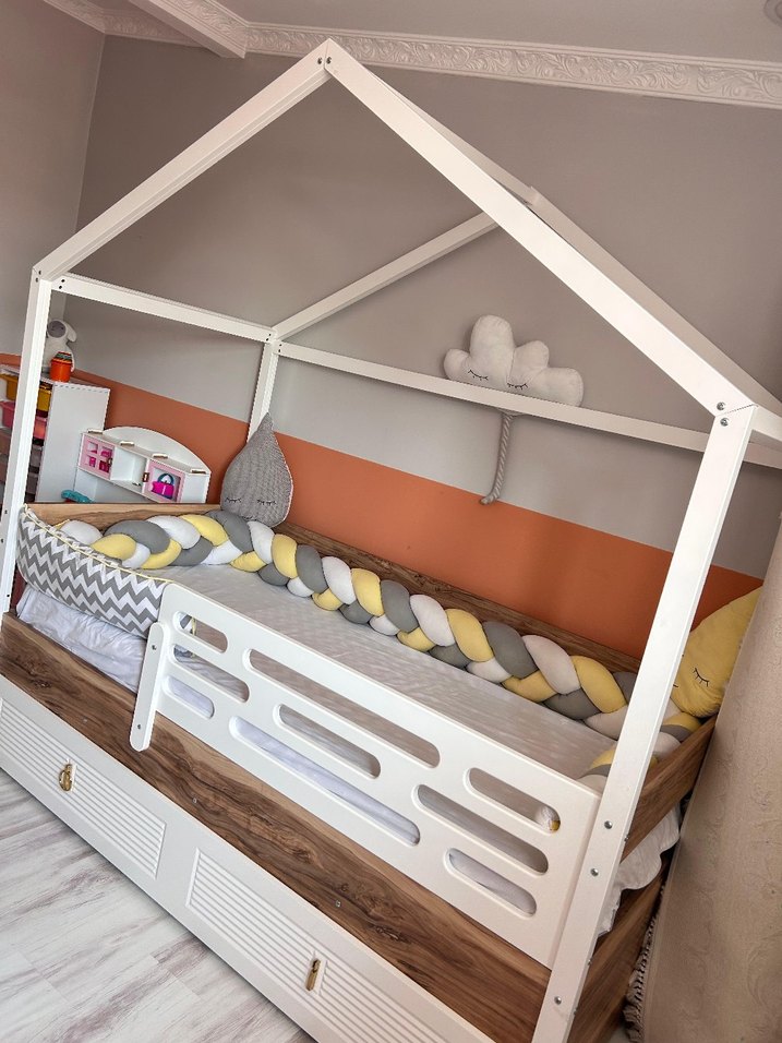 Diger Gri Çocuk Yatağı Çekmeceli - Görsel 4