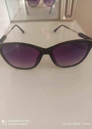 Dior Parlak Mor Gotik Kadın Güneş Gözlüğü - Görsel 3