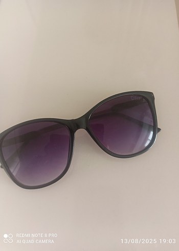 Dior Parlak Mor Gotik Kadın Güneş Gözlüğü - Görsel 2