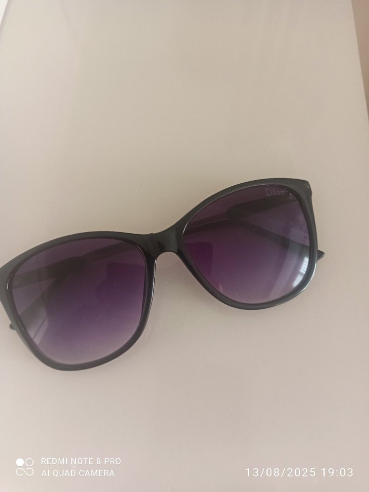Dior Parlak Mor Gotik Kadın Güneş Gözlüğü - Görsel 2