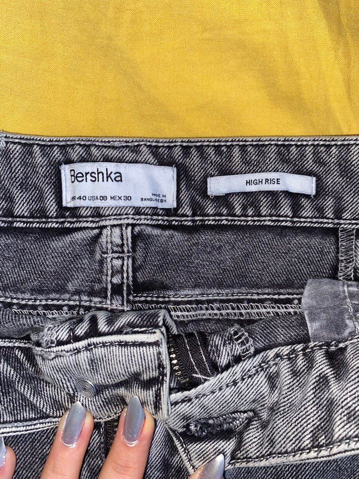gri degrade bershka şort - Görsel 2