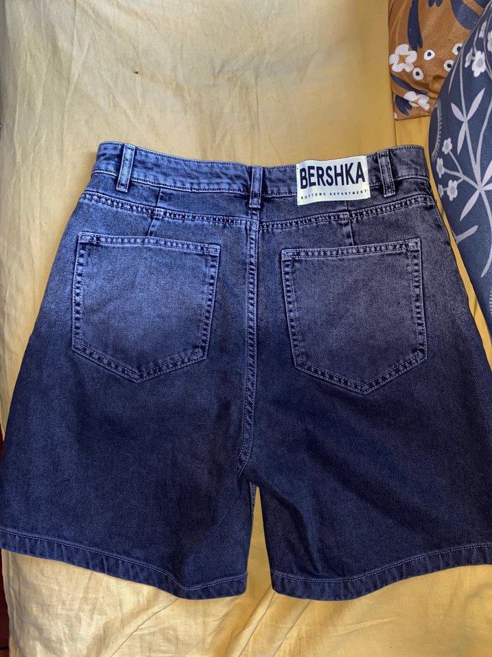 gri degrade bershka şort - Görsel 3