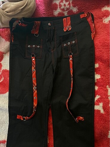 goth bol kemerli pantolon