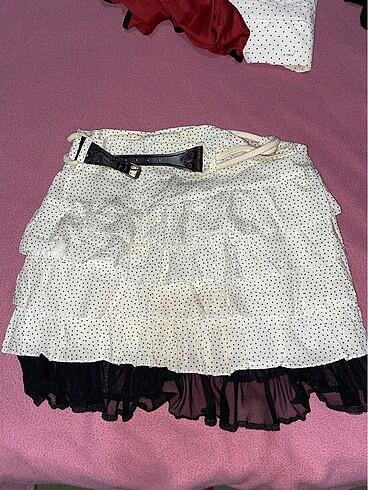 lolita kemerli mini puantiye etek