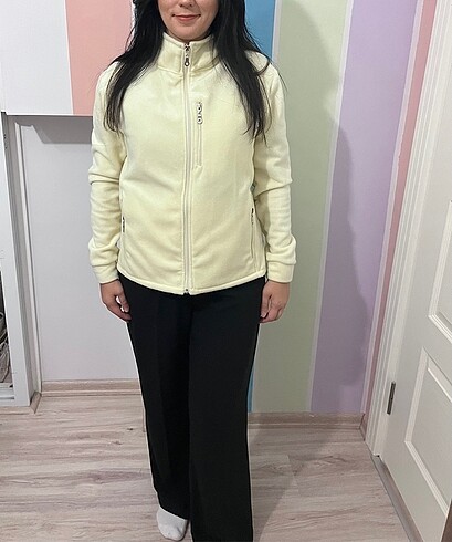 Kadın fermuarlı polar sweat