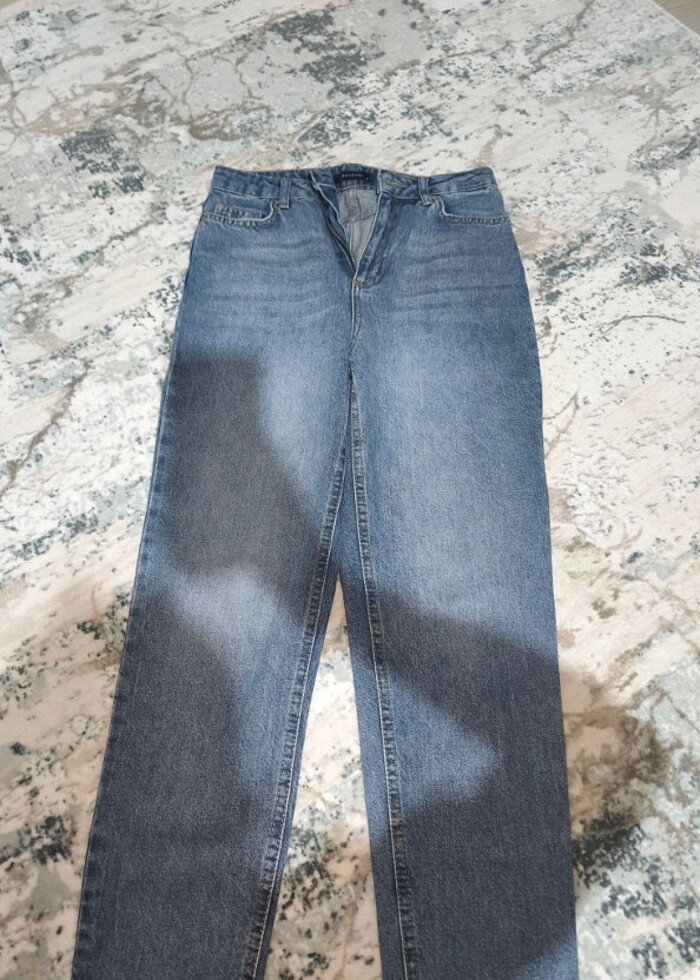 Mom jeans mavi - Görsel 2