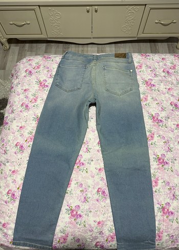 Mavi Rahat Kesim Midi Kadın Kot Pantolon - Görsel 2