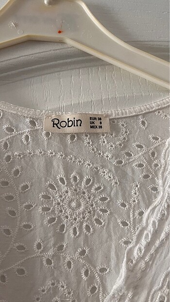 Robin Beyaz elbise