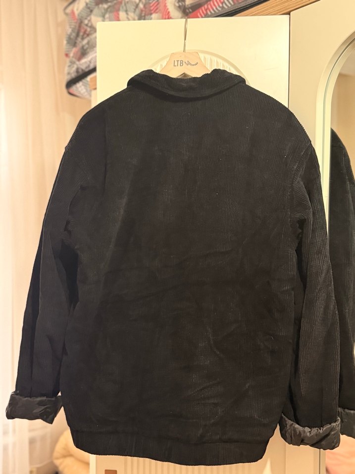 Siyah Süet Düğmeli Erkek Ceket - Görsel 2