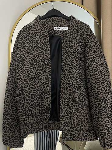 Leopar desen ceket