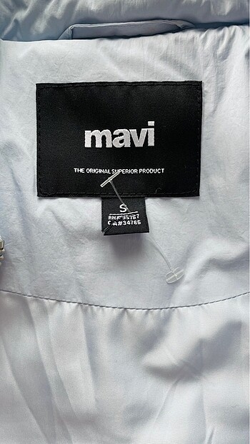 s Beden mavi Renk MAVİ MEVSİMLİK MONT