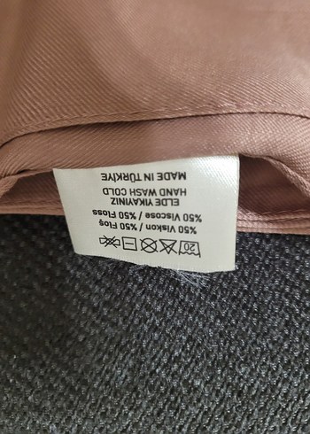 Beden camel Renk Bej Kadın Drapeli Saten Şal