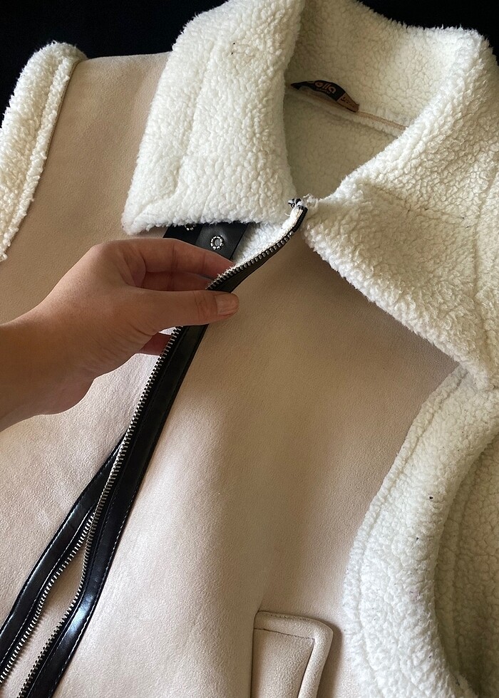 Kadın yünlü yelek - Görsel 3